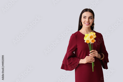 Beautiful young woman with ...