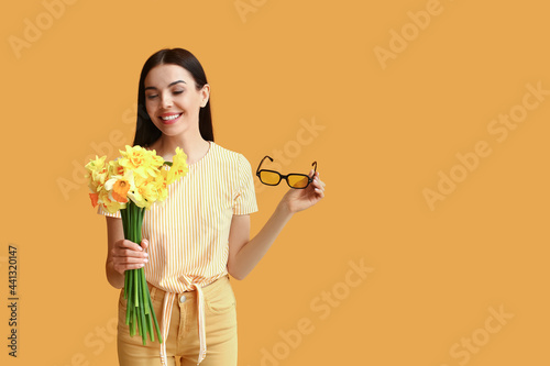 Beautiful young woman with ...