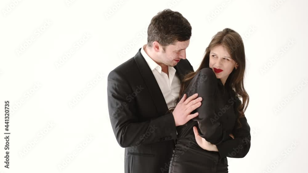 Side view shot of a romantic couple getting closer to each other Side view shot of a romantic couple getting closer to each other