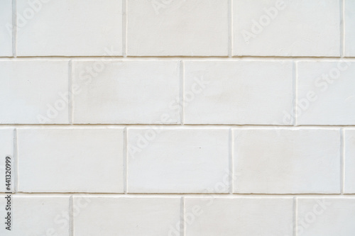 White old brick wall background, copy space