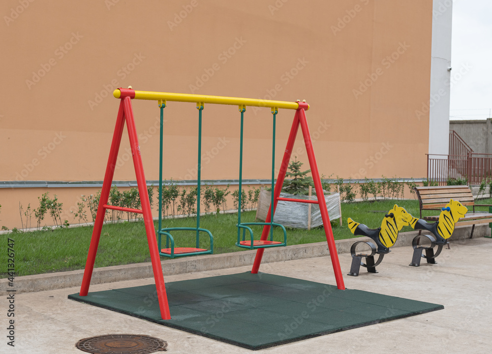 playground in the courtyard of the house playground in the courtyard of the house