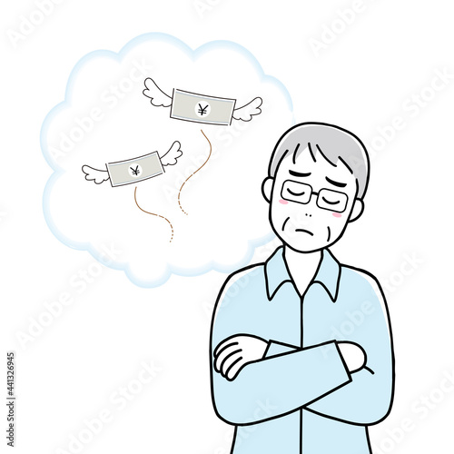 A senior man in financial trouble