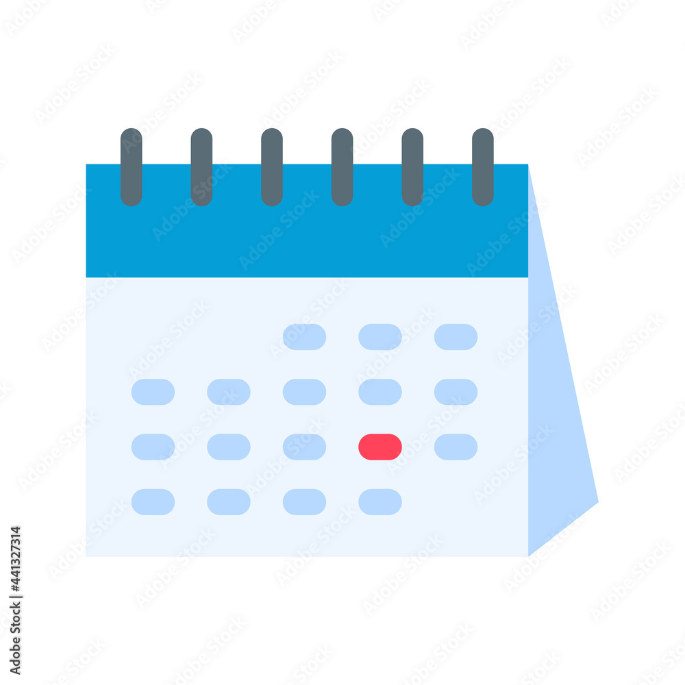 Calendar icon. A red calendar for reminders of appointments and important festivals in the year. Calendar icon. A red calendar for reminders of appointments and important festivals in the year.