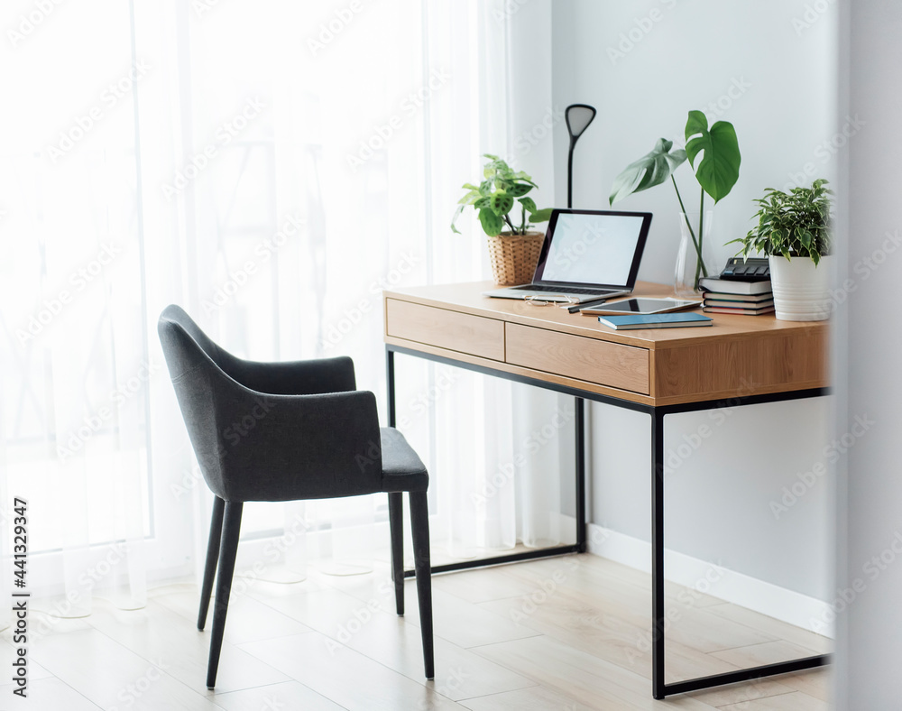 Office workplace with laptop Office workplace with laptop