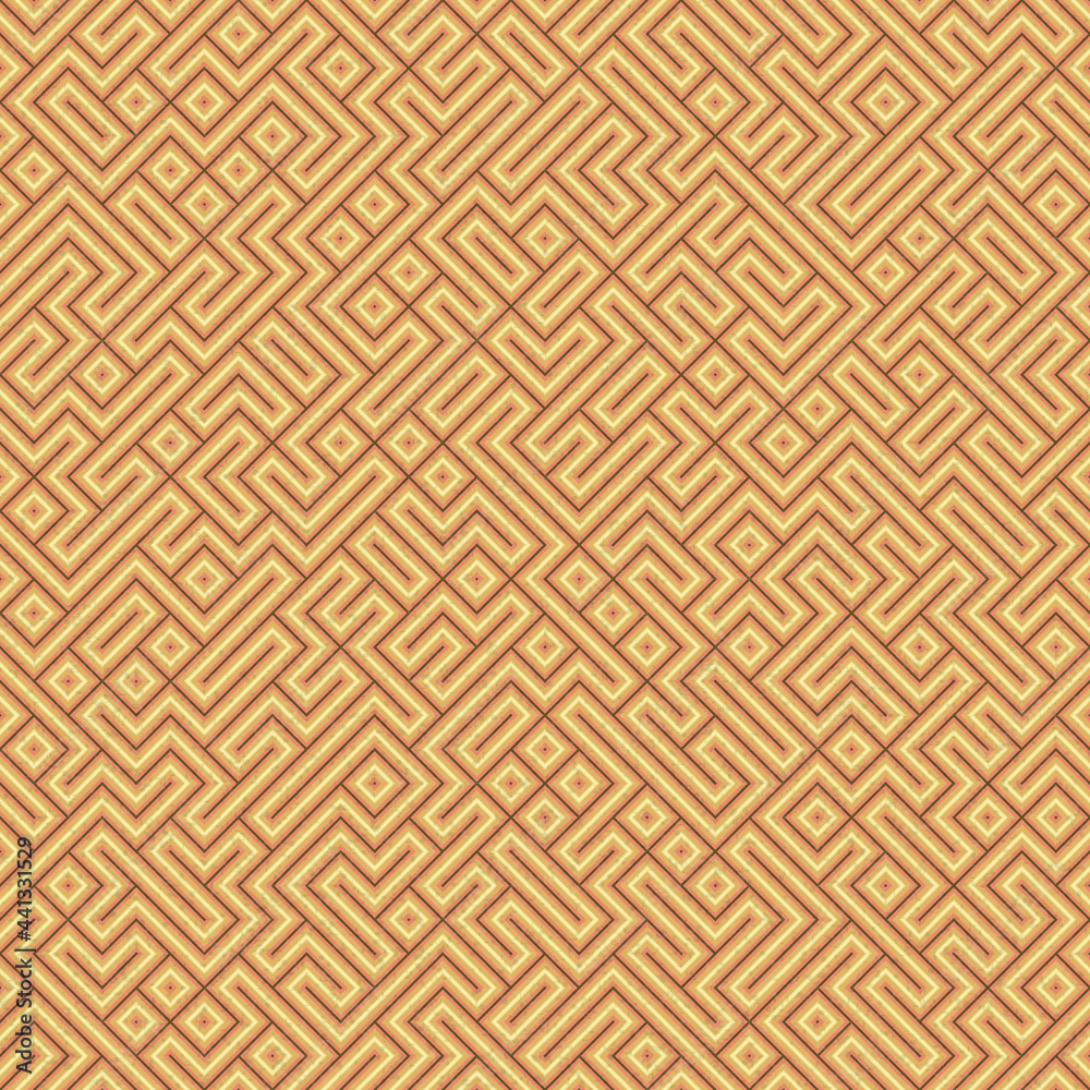 Abstract Geometric Pattern generative computational art illustration