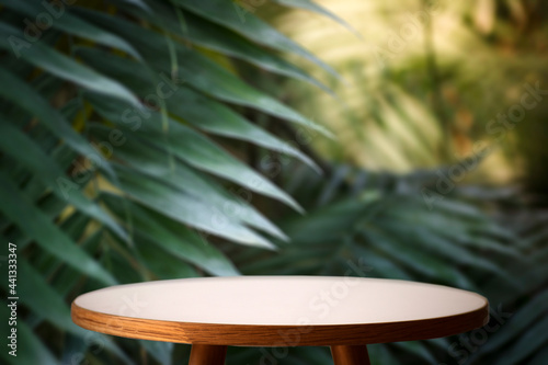 Obraz na plátně Jungle table background