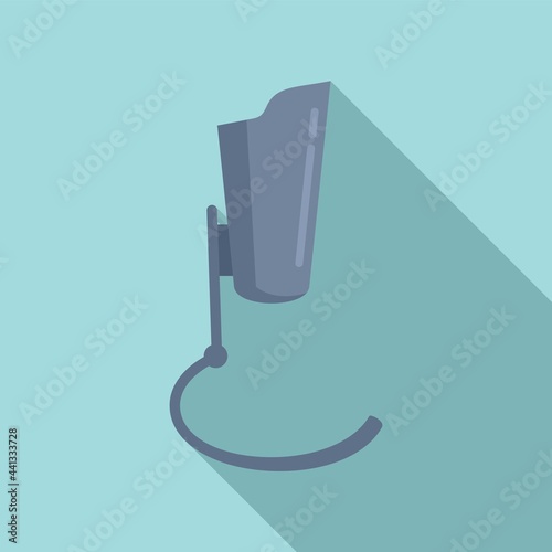 Artificial leg icon, flat style