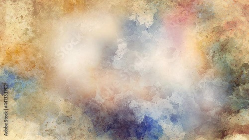 abstract color splashes on white background.