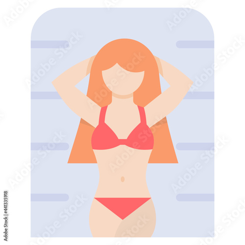 A Girl Sunbathing Icon