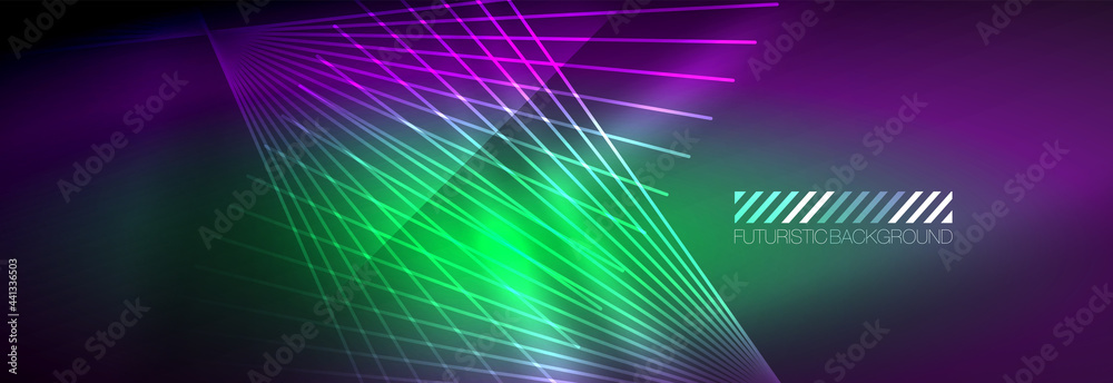 Neon dynamic beams vector abstract wallpaper background. Wallpaper background, design templates for business or technology presentations, internet posters or web brochure covers Neon dynamic beams vector abstract wallpaper background. Wallpaper background, design templates for business or technology presentations, internet posters or web brochure covers