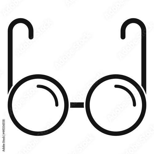 Blind eyeglasses icon, simple style