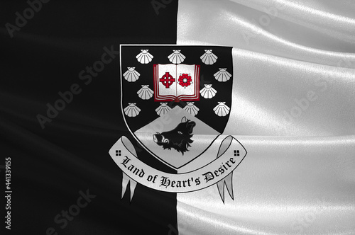 Flag of County Sligo in Connacht of Ireland photo
