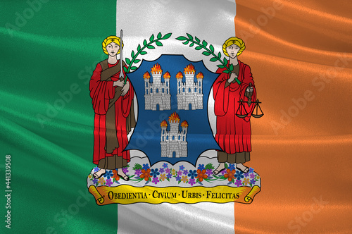 Flag of City Dublin of Ireland photo