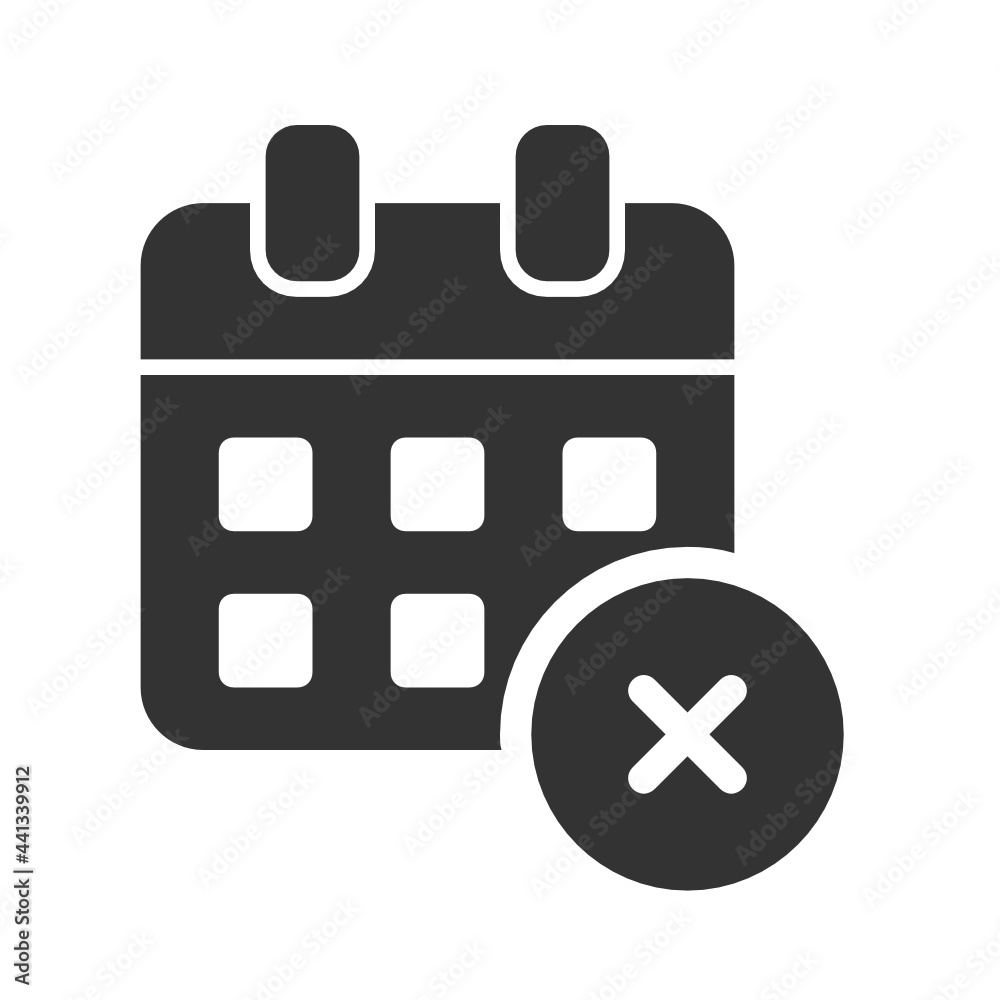 Delete , Calendar solid icon. Delete , Calendar solid icon.