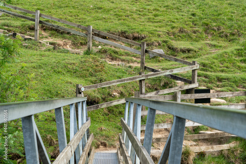 Footpath at Ingleton Waterfalls Trail in the UK