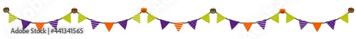 ハロウィンの装飾。旗、ガーランド（カラフルタイプ）