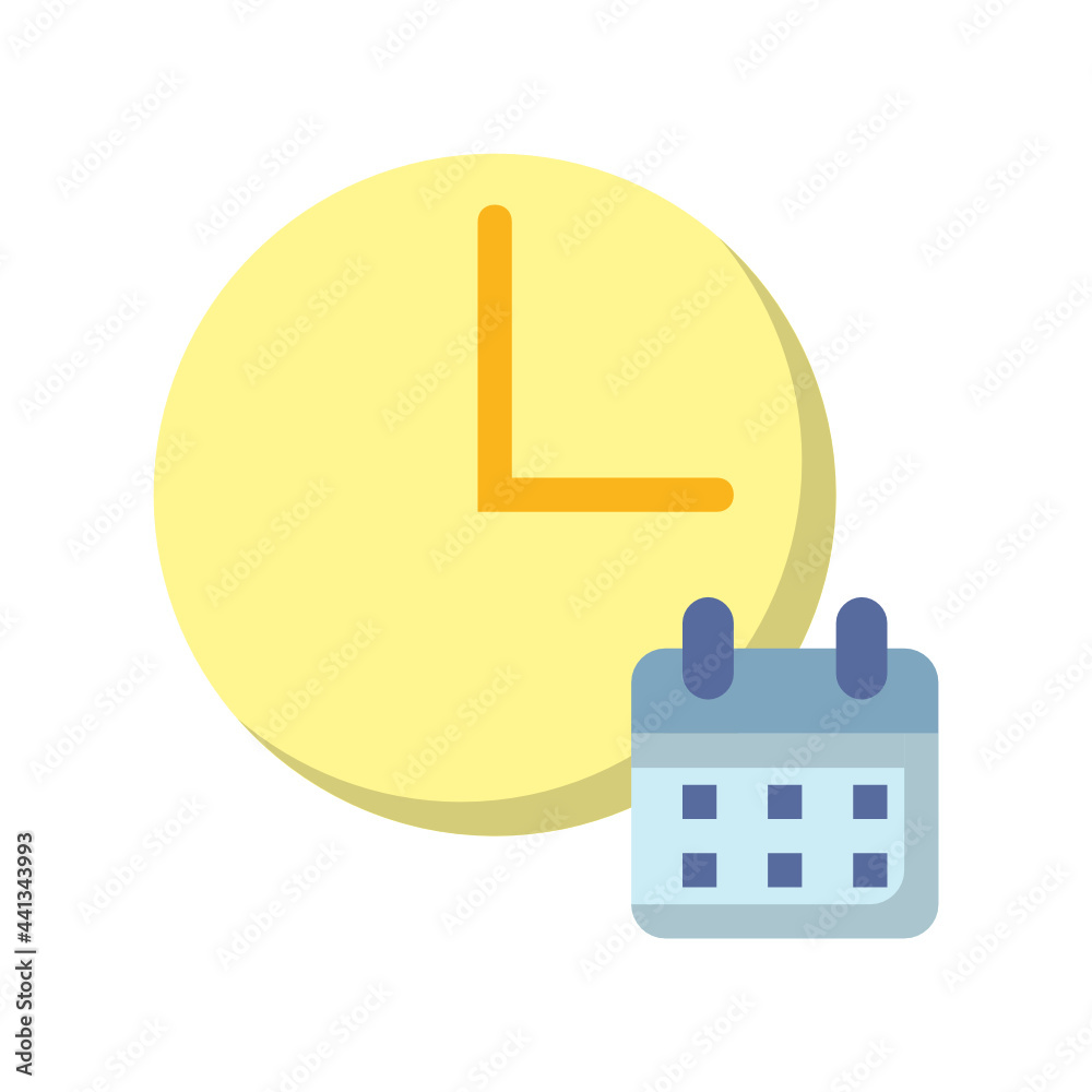 Time , Calendar flat icon. Time , Calendar flat icon.