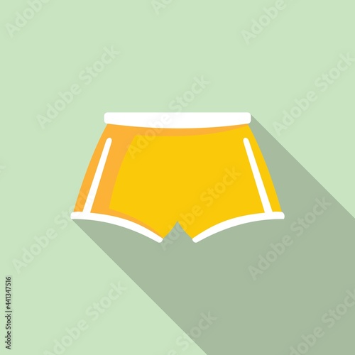 Hurling shorts icon, flat style