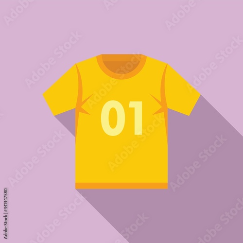 Hurling shirt icon, flat style