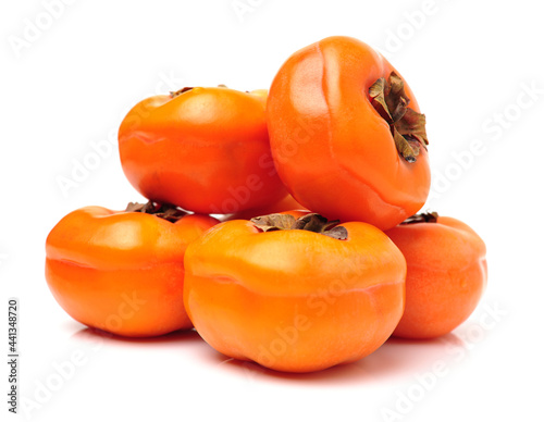 persimmon on a white background