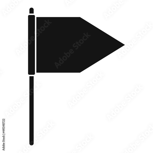Hurling flag icon, simple style