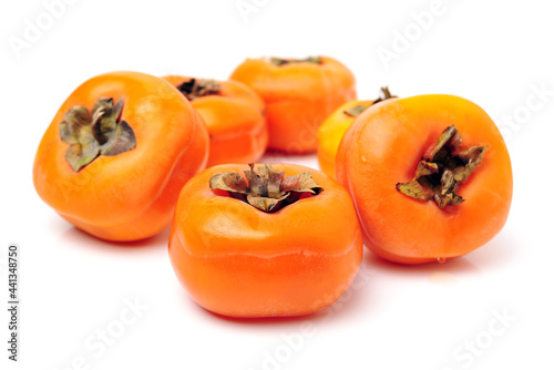 persimmon on a white background