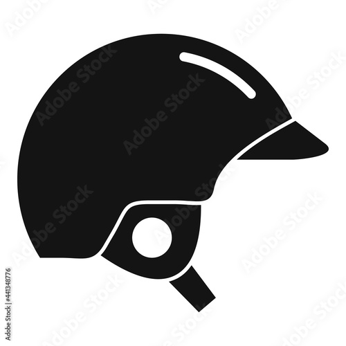 Hurling helmet icon, simple style