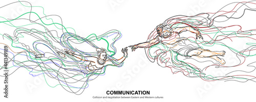 Collision and negotiation between Eastern and Western cultures