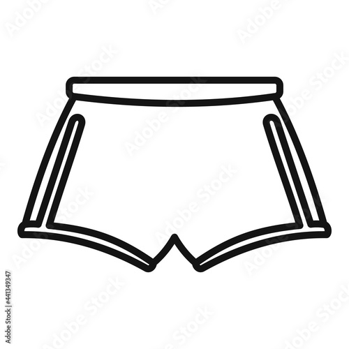 Hurling shorts icon, outline style