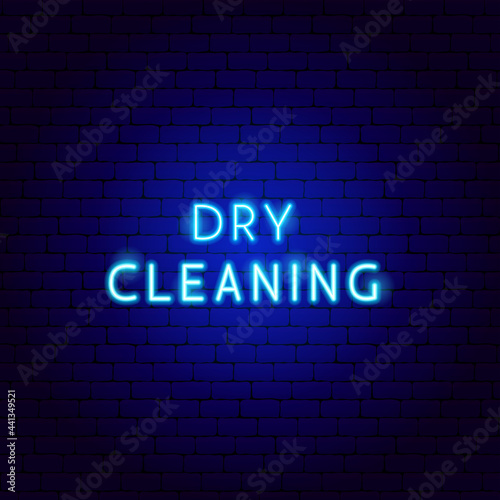 Dry Cleaning Neon Text