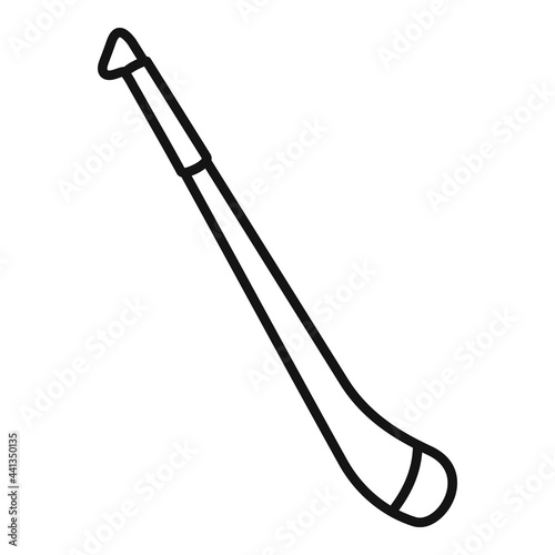Hurling stick icon, outline style