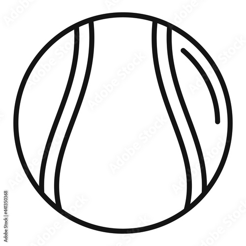Hurling ball icon, outline style