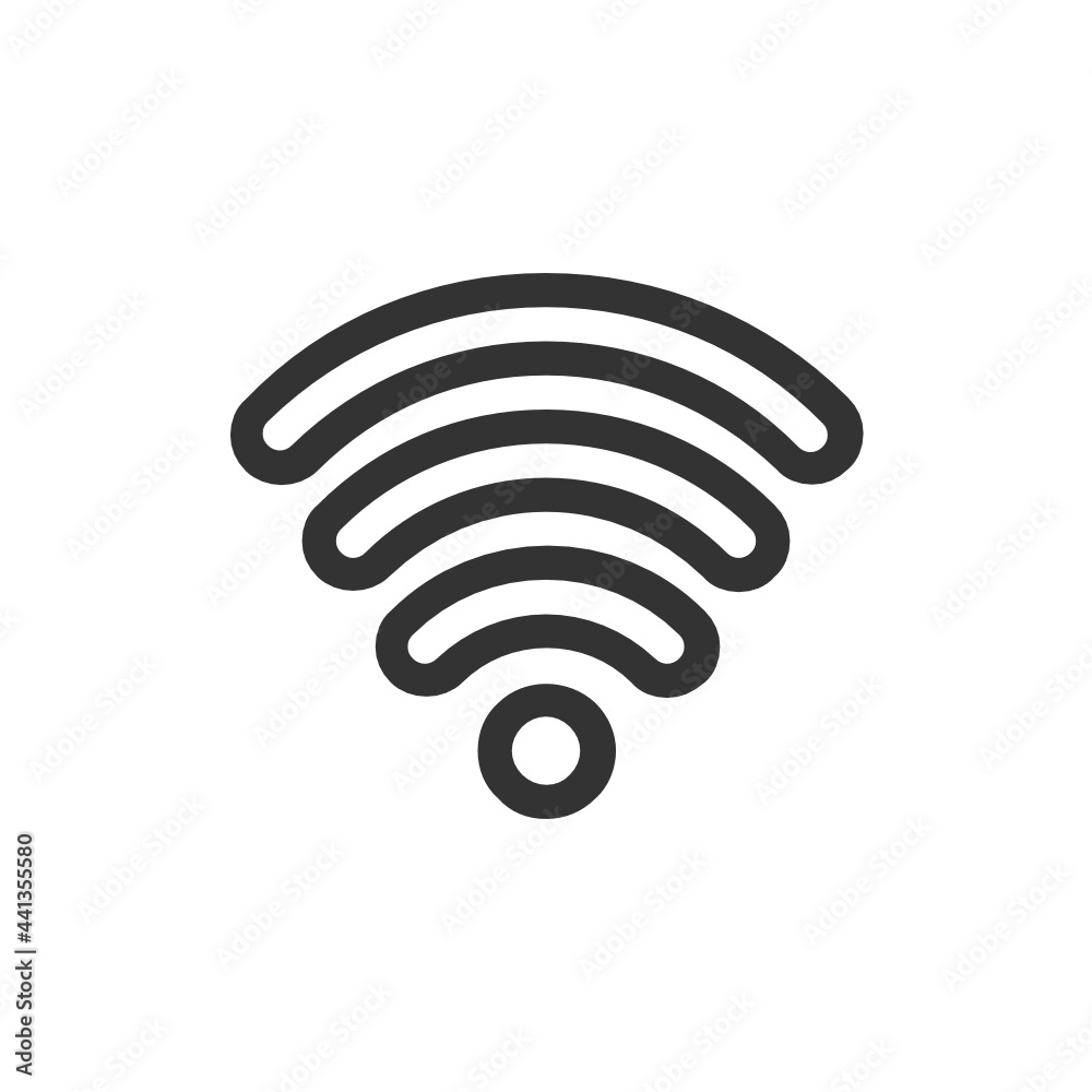 Wireless Network outline icon. Wireless Network outline icon.