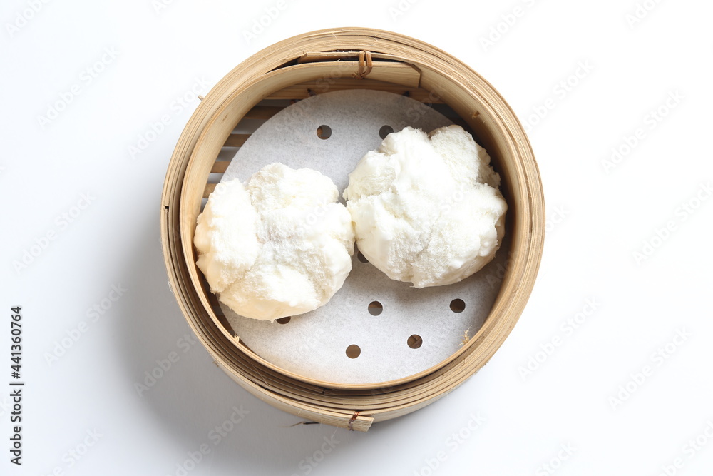 steamed fresh char siew bao marinated pork meat Chinese bun in bamboo basket dim sum menu steamed fresh char siew bao marinated pork meat Chinese bun in bamboo basket dim sum menu