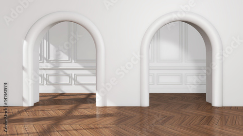 Room interior with Wall Background. 3D rendering  3D illustration  