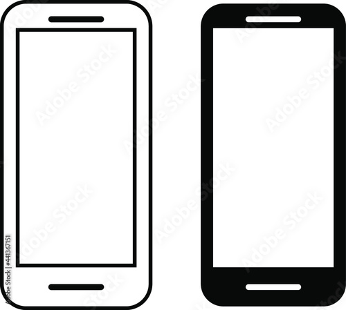 mobile phone smartphone icon vector illustration