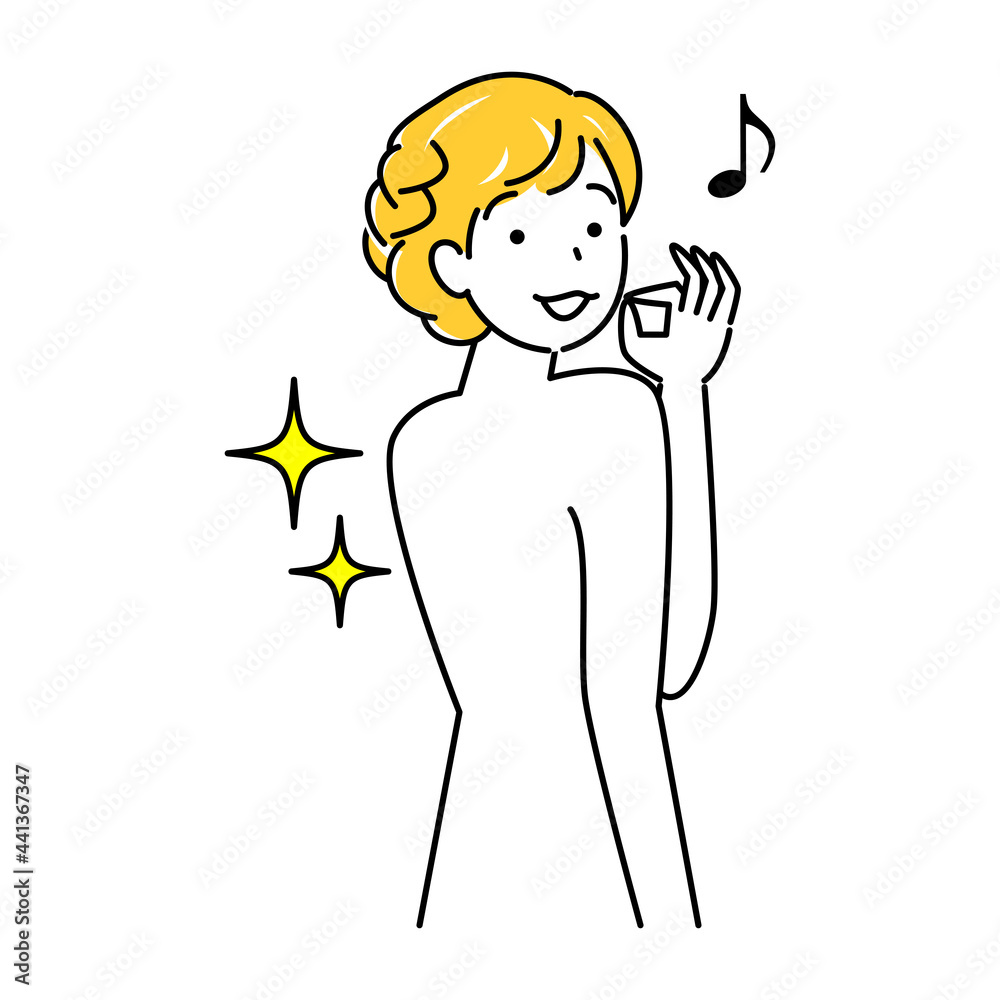 スキンケア 背中のポツポツ(吹き出物・ニキビ)が治り喜んでいる可愛い女性 イラスト シンプル ベクター
Skin Care. A lovely woman who is happy that her back pimples have healed. Simple illustration. vector. スキンケア 背中のポツポツ(吹き出物・ニキビ)が治り喜んでいる可愛い女性 イラスト シンプル ベクター
Skin Care. A lovely woman who is happy that her back pimples have healed. Simple illustration. vector.