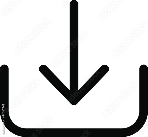 Upload sign download icon vector illustration for your website or mobile app
