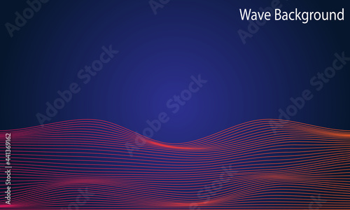 Abstract wave gradient background