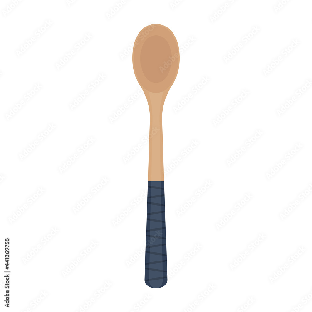 Spoon vector. Wood Spoon on white background. Spoon vector. Wood Spoon on white background.
