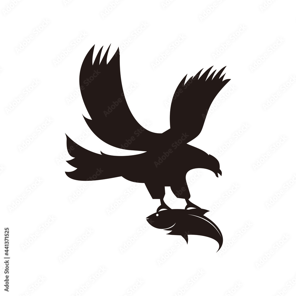 Eagle icon vector illustration sign