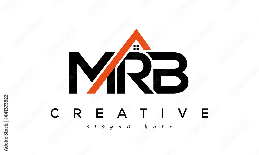 initial MRB letters real estate construction logo vector Stock Vector