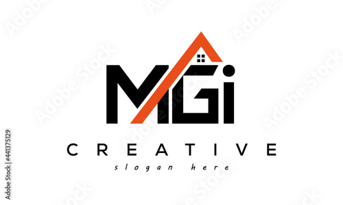initial MGI letters real estate construction logo vector	 photo