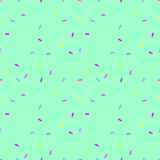 Seamless pattern with colorful sprinkles. Vector illustration. Donut glaze background.