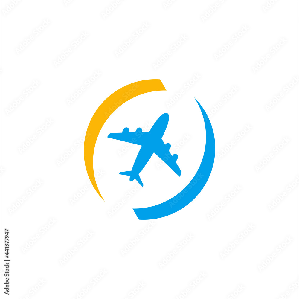 Travel agent vector logo design illustration