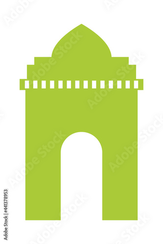 India gate silhouette
