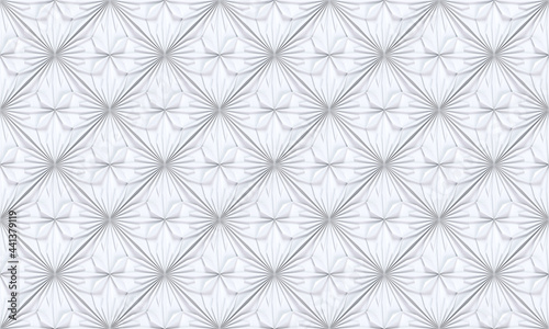 seamless geometric pattern - 3D rendering
