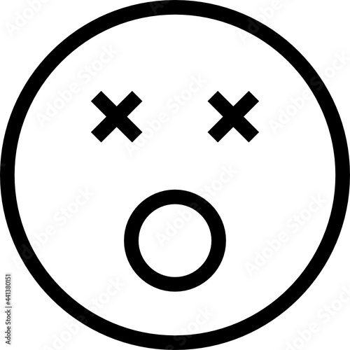 dizzy outline icon