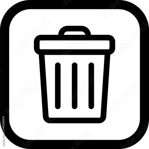 trash can icon vector