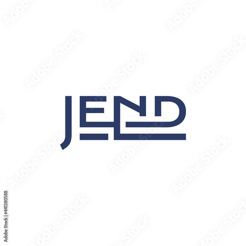 END logotype vector icon illustration modern style for your business